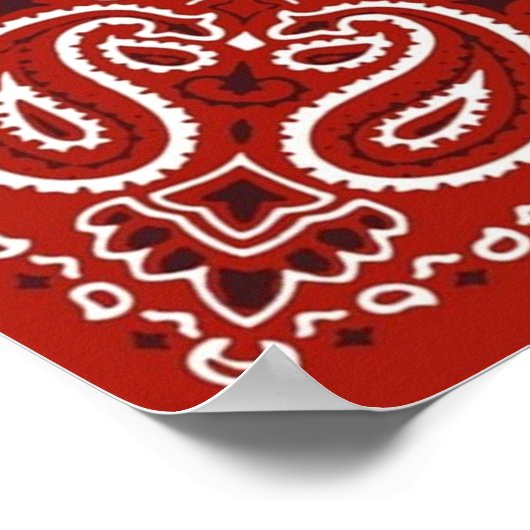 Poster Bandana rouge (Coin)