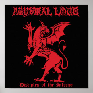 Poster Bande Black metal Debout thrash lourd Goth Album