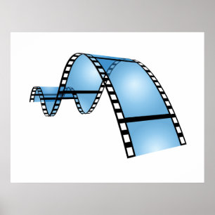 Poster Bande bleue