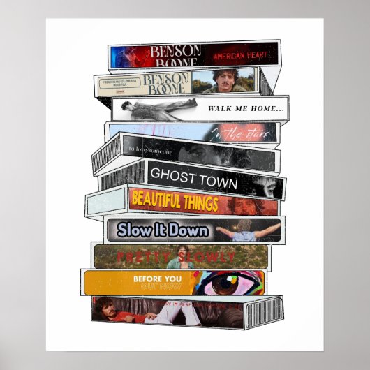 Poster Bande Cassette Benson Boone (Devant)