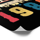 Poster Bande-cassette d'anniversaire vintage de 1982 (Coin)