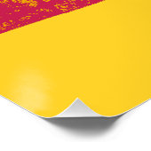 Poster Bande Cassette Rétro Rose et Jaune (Coin)
