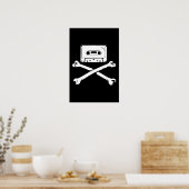 Poster Bande & Crossbones Musique Pirate Piracy Accueil T (Cuisine)