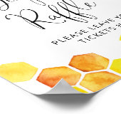 Poster Bande de baby shower d'abeilles (Coin)