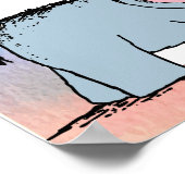 Poster Bande de ballons dessinés par Elephant Pastel pour (Coin)