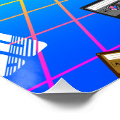 POSTER BANDE DE CASSETTE DE LA VIEILLE ÉCOLE DES ANNÉES 8 (Coin)