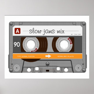 Poster Bande de cassette de l'ancienne école