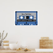 Poster Bande de cassette personnalisée (Cuisine)