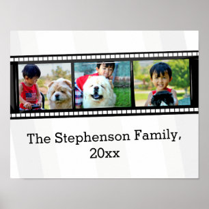 Poster Bande de film 3-Photo photo photo personnalisée