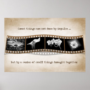 Poster Bande de film avec citation