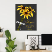 Poster bande de fleur sauvage Black Eyed Susan mariage (Bureau à domicile)