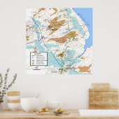 Poster Bande de frères étendue carte 32x32in (Cuisine)