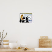 Poster Bande de laiton Bourbon St Tile Mural (Cuisine)