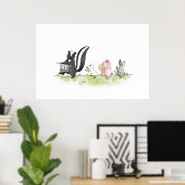 Poster Bande de Marching pour animaux Whimsical (Bureau à domicile)