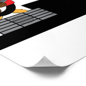 Poster Bande de roches et de rouleaux de Penguin (Coin)