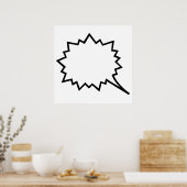 Poster Bande dessinée (Cuisine)