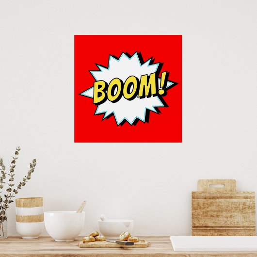 Poster Bande dessinée (Cuisine)