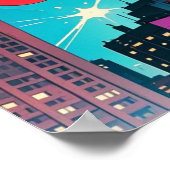 Poster Bande dessinée américaine, bande dessinée rétro am (Coin)