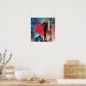 Poster Bande dessinée américaine, bande dessinée rétro am (Cuisine)