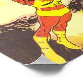 Poster Bande dessinée Atoman vintage (Coin)