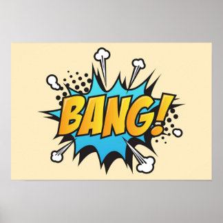 Poster Bande dessinée Bang