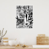 Poster Bande dessinée Black Clover de style planche (Cuisine)