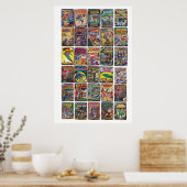 Poster Bande dessinée classique (Cuisine)