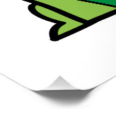 Poster Bande dessinée de dinosaure de bébé (Coin)