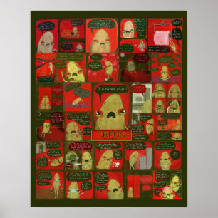 Poster Bande dessinée de Gregg Laura Irrgang I a survécu 