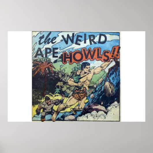 Poster Bande dessinée d'horreur d'âge d'or | bande dessin (Devant)