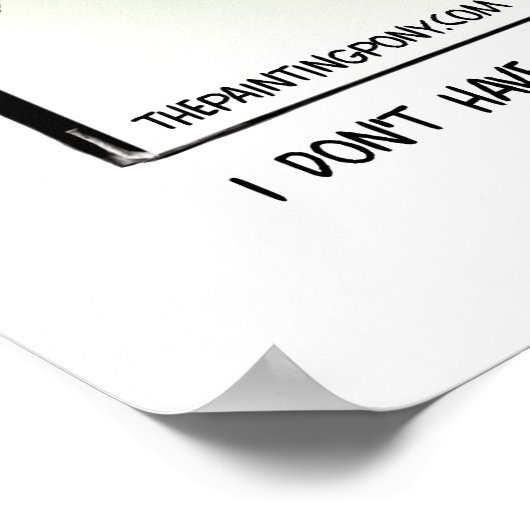 Poster Bande dessinée du Cheval Blanc (Coin)