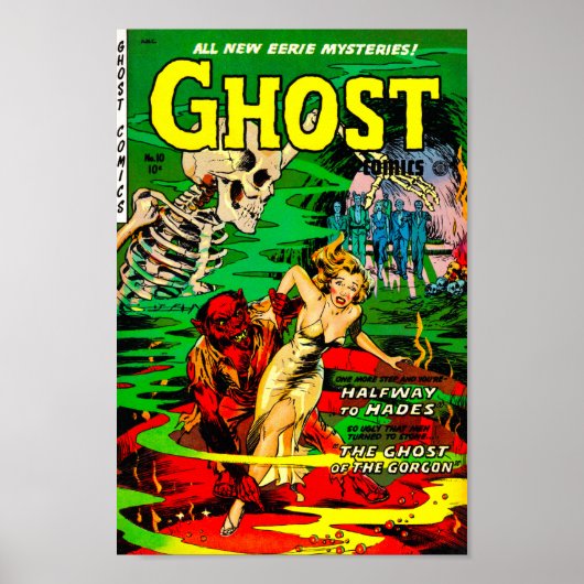 Poster Bande dessinée fantôme — À mi-chemin de Hadès (Devant)