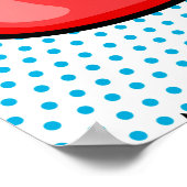 Poster Bande dessinée motif transparente bulle de super d (Coin)