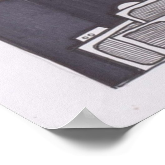 Poster bande dessinée originale (Coin)