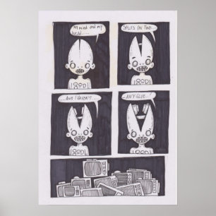 Poster bande dessinée originale