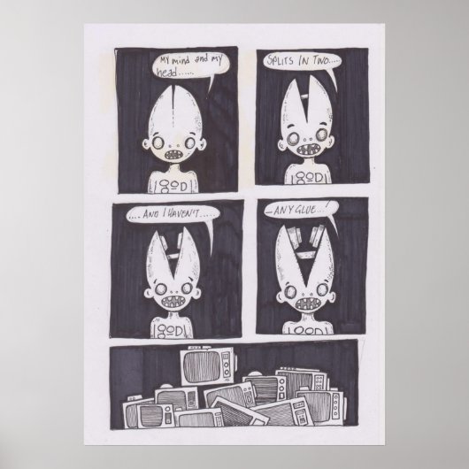 Poster bande dessinée originale (Devant)