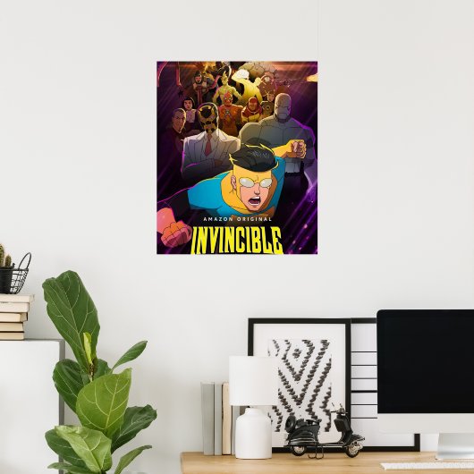 Poster Bande dessinée originale invincible (Bureau à domicile)