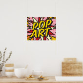 Poster Bande dessinée POP ART (Cuisine)