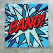 Poster Bande dessinée Pop Art BANG