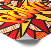 Poster Bande dessinée Pop Art POW (Coin)