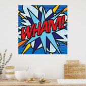 Poster Bande dessinée Pop Art WHAM (Cuisine)