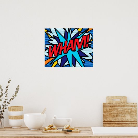 Poster Bande dessinée Pop Art WHAM (Cuisine)