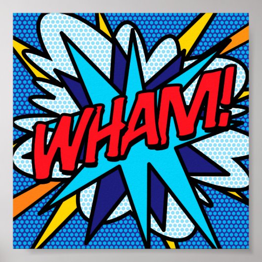 Poster Bande dessinée Pop Art WHAM (Devant)
