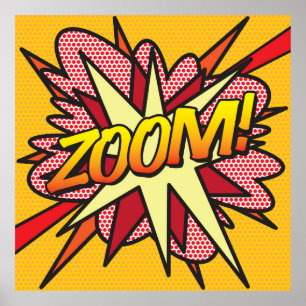 Poster Bande dessinée Pop Art ZOOM