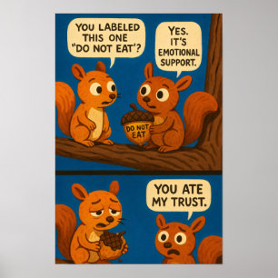 Poster Bande dessinée - Soutien émotionnel Plaisir de maï