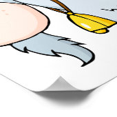 Poster bande dessinée stupide billy chèvre (Coin)