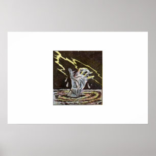 Poster Bande dessinée vintage d'horreur   classique et ré
