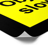 Poster Bande passante faible de mise en garde (Coin)