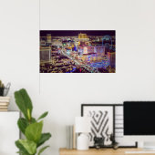 Poster Bande stylisée Las Vegas (Bureau à domicile)