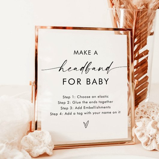 Poster Bande-tête pour bébé | Neutral Faire un bandeau